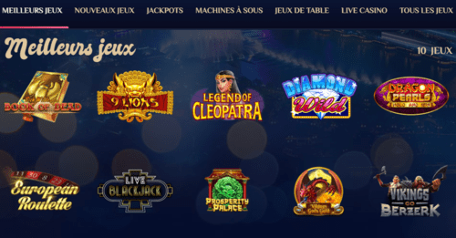 Jeux sur VegasPlus Casino